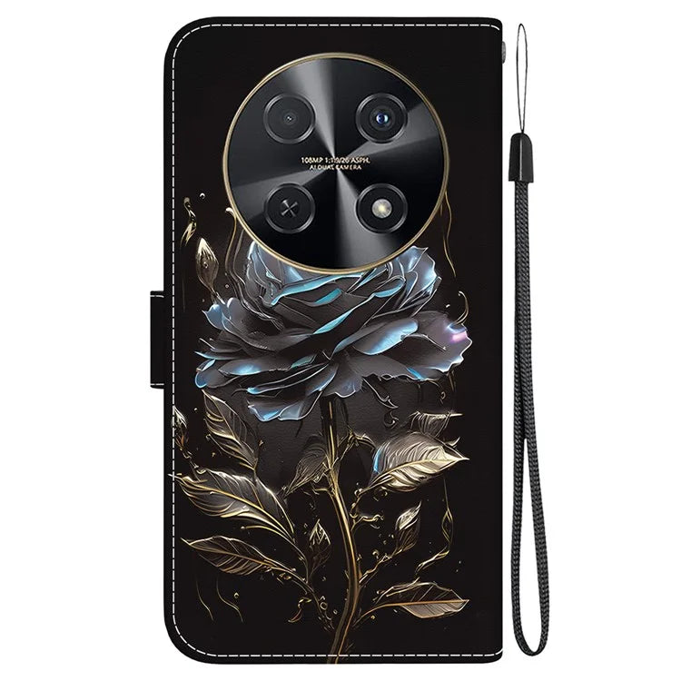 For Huawei nova 12i 4G Wallet Case Pattern Print PU Leather Phone Cover