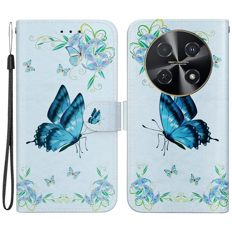 For Huawei nova 12i 4G Wallet Case Pattern Print PU Leather Phone Cover