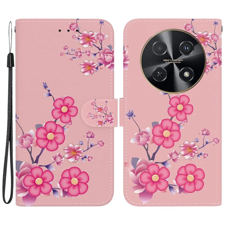 For Huawei nova 12i 4G Wallet Case Pattern Print PU Leather Phone Cover
