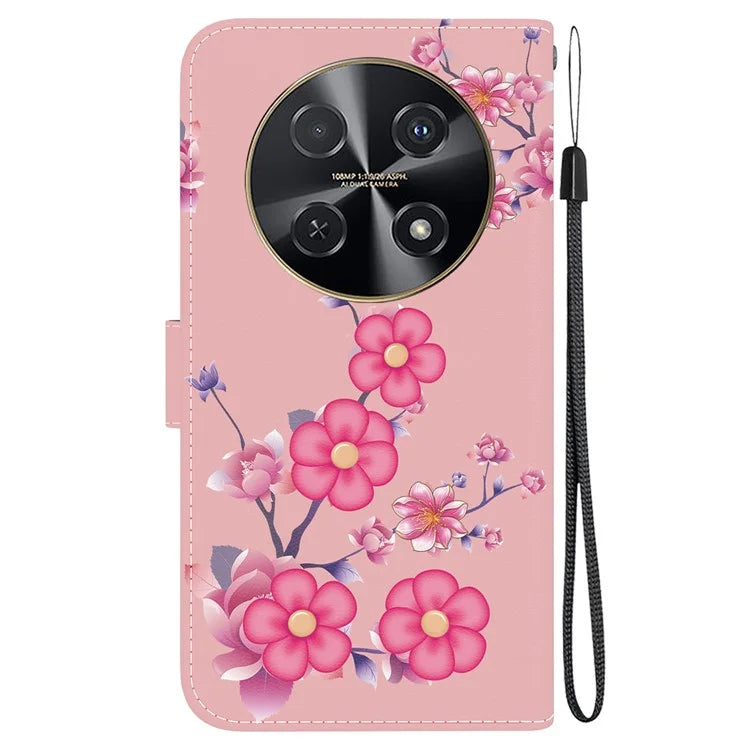 For Huawei nova 12i 4G Wallet Case Pattern Print PU Leather Phone Cover