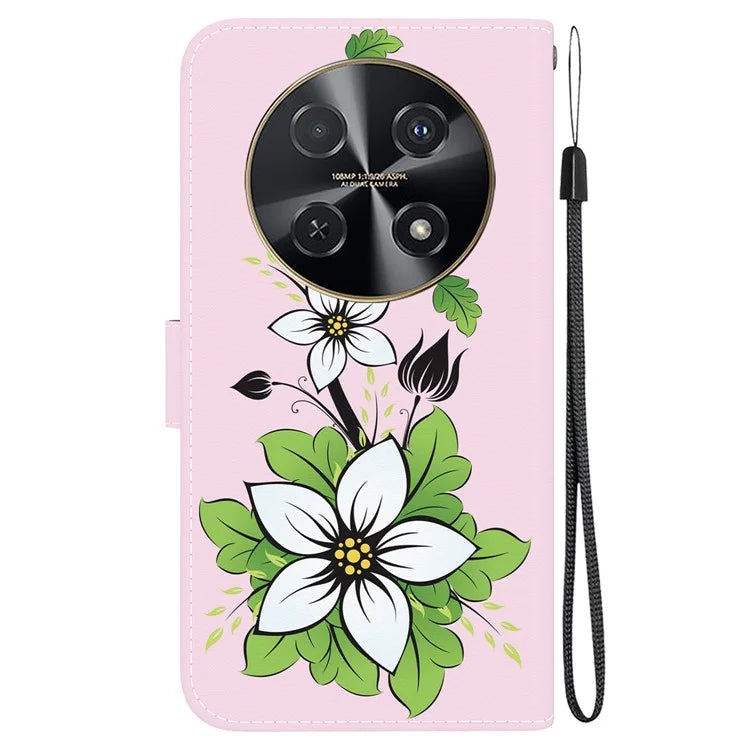 For Huawei nova 12i 4G Wallet Case Pattern Print PU Leather Phone Cover
