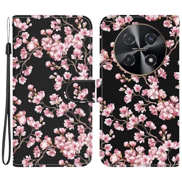 For Huawei nova 12i 4G Wallet Case Pattern Print PU Leather Phone Cover