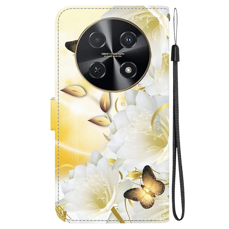 For Huawei nova 12i 4G Wallet Case Pattern Print PU Leather Phone Cover