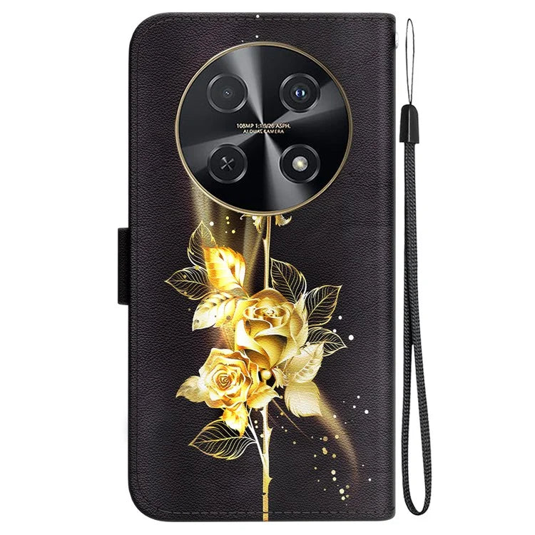 For Huawei nova 12i 4G Wallet Case Pattern Print PU Leather Phone Cover