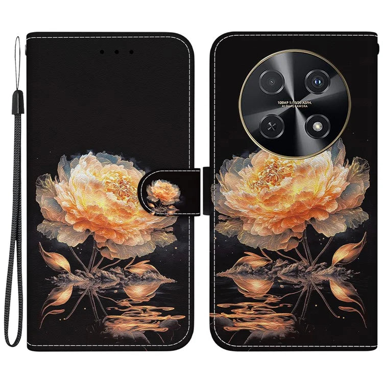 For Huawei nova 12i 4G Wallet Case Pattern Print PU Leather Phone Cover