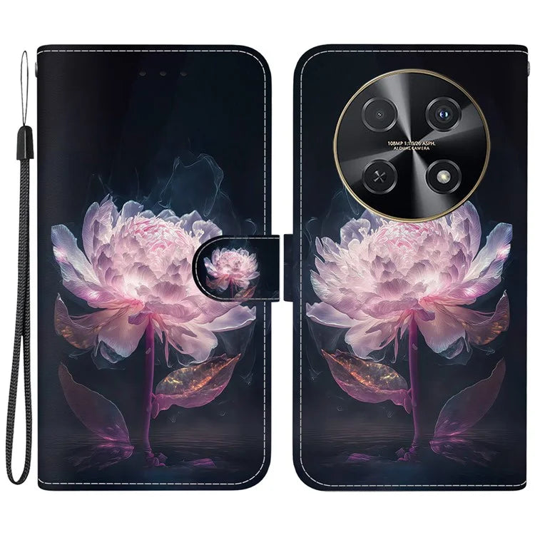 For Huawei nova 12i 4G Wallet Case Pattern Print PU Leather Phone Cover