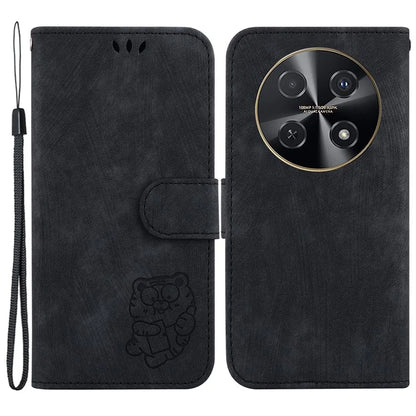 For Huawei nova 12i 4G Leather Wallet Case Cute Tiger Imprint Phone Cover