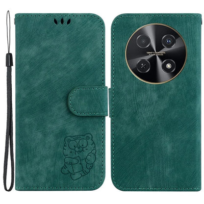 For Huawei nova 12i 4G Leather Wallet Case Cute Tiger Imprint Phone Cover