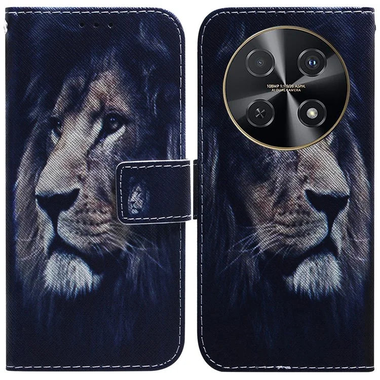 For Huawei nova 12i 4G Wallet Case Pattern Print Leather Phone Cover