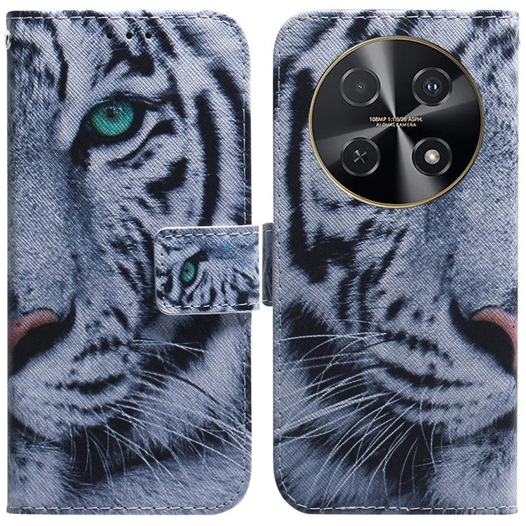 For Huawei nova 12i 4G Wallet Case Pattern Print Leather Phone Cover
