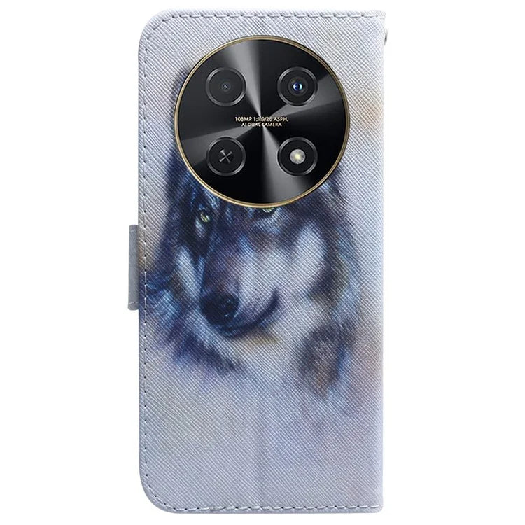 For Huawei nova 12i 4G Wallet Case Pattern Print Leather Phone Cover