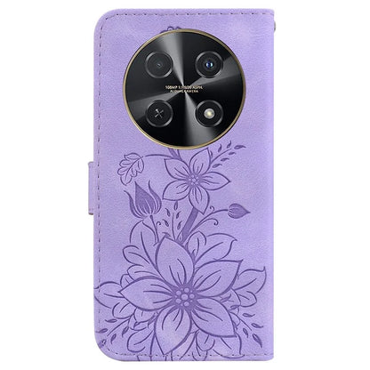 For Huawei nova 12i 4G Wallet Case PU Leather Phone Cover Flower Imprinted