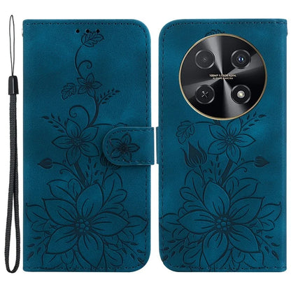 For Huawei nova 12i 4G Wallet Case PU Leather Phone Cover Flower Imprinted