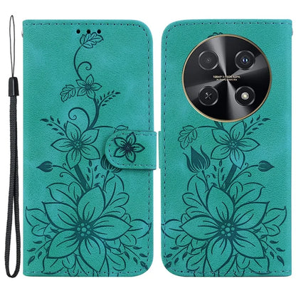 For Huawei nova 12i 4G Wallet Case PU Leather Phone Cover Flower Imprinted