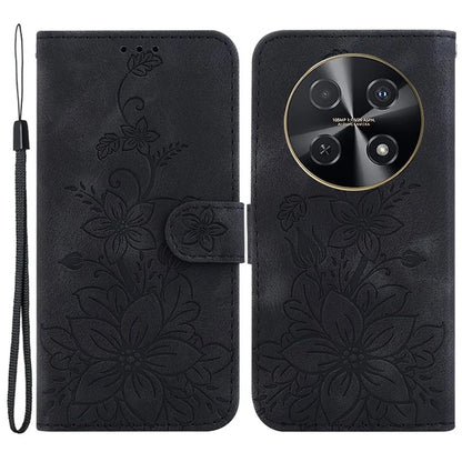 For Huawei nova 12i 4G Wallet Case PU Leather Phone Cover Flower Imprinted