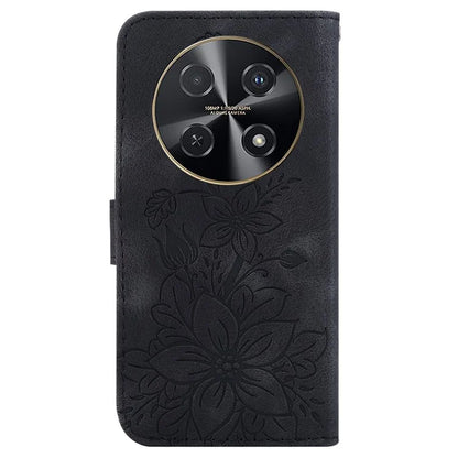 For Huawei nova 12i 4G Wallet Case PU Leather Phone Cover Flower Imprinted