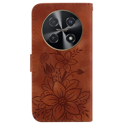 For Huawei nova 12i 4G Wallet Case PU Leather Phone Cover Flower Imprinted