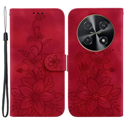 For Huawei nova 12i 4G Wallet Case PU Leather Phone Cover Flower Imprinted