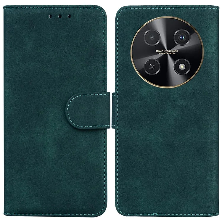 For Huawei nova 12i 4G Leather Case Solid Color Wallet Phone Cover