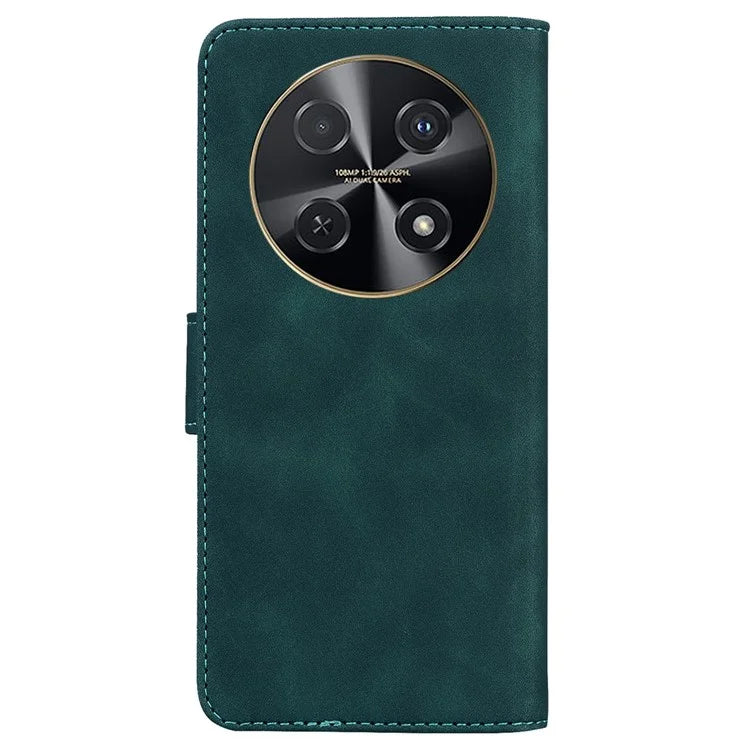 For Huawei nova 12i 4G Leather Case Solid Color Wallet Phone Cover