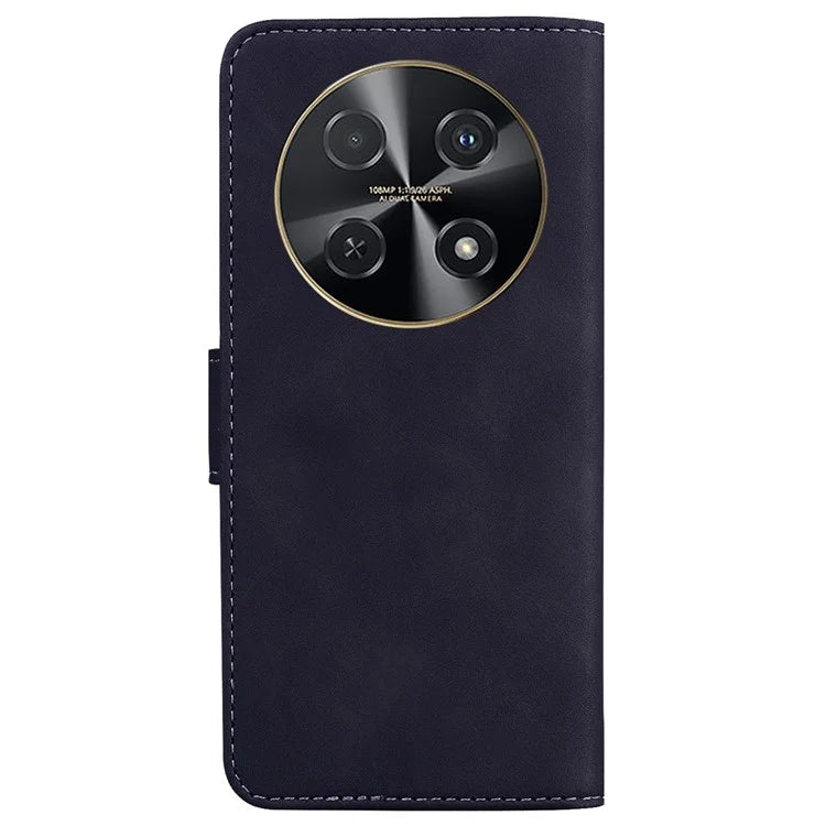 For Huawei nova 12i 4G Leather Case Solid Color Wallet Phone Cover