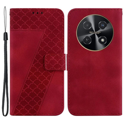 For Huawei nova 12i 4G Case 7-Shaped Pattern Leather Shockproof Phone Cover
