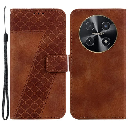 For Huawei nova 12i 4G Case 7-Shaped Pattern Leather Shockproof Phone Cover