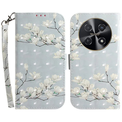 For Huawei nova 12i 4G Shockproof Case 3D Pattern Print Leather Wallet Phone Cover