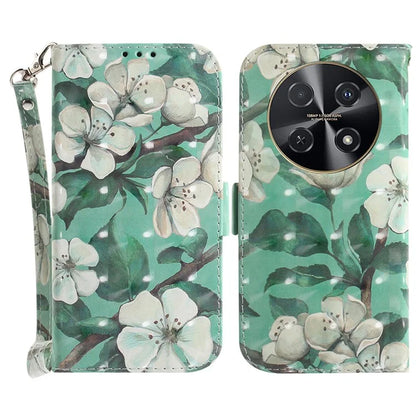 For Huawei nova 12i 4G Shockproof Case 3D Pattern Print Leather Wallet Phone Cover