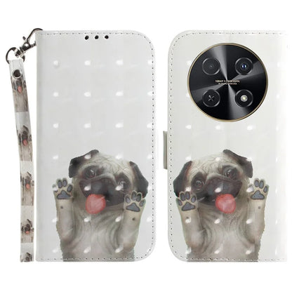 For Huawei nova 12i 4G Shockproof Case 3D Pattern Print Leather Wallet Phone Cover