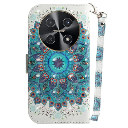 For Huawei nova 12i 4G Shockproof Case 3D Pattern Print Leather Wallet Phone Cover