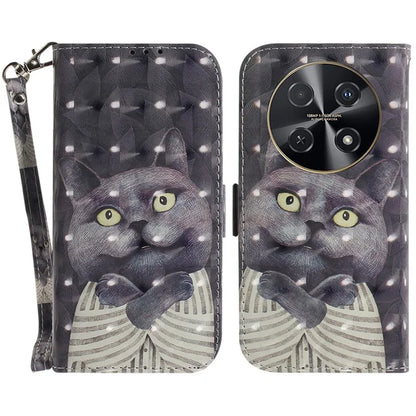 For Huawei nova 12i 4G Shockproof Case 3D Pattern Print Leather Wallet Phone Cover