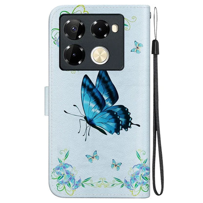 For Infinix Note 40 Pro 5G / 40 Pro+ Leather Case Pattern Print Wallet Phone Cover