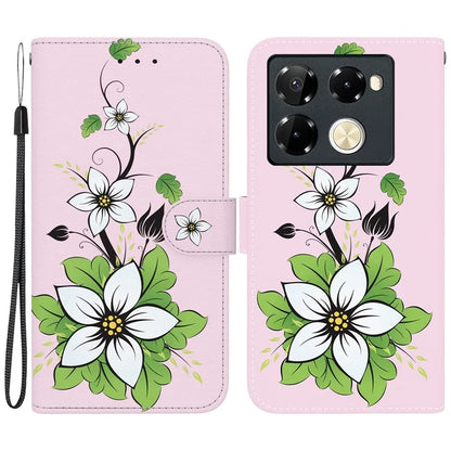 For Infinix Note 40 Pro 5G / 40 Pro+ Leather Case Pattern Print Wallet Phone Cover