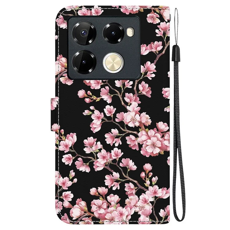 For Infinix Note 40 Pro 5G / 40 Pro+ Leather Case Pattern Print Wallet Phone Cover