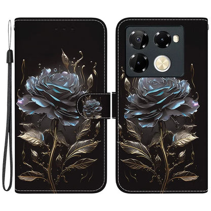 For Infinix Note 40 Pro 5G / 40 Pro+ Leather Case Pattern Print Wallet Phone Cover