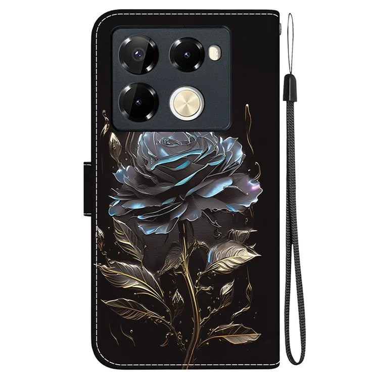 For Infinix Note 40 Pro 5G / 40 Pro+ Leather Case Pattern Print Wallet Phone Cover