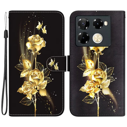 For Infinix Note 40 Pro 5G / 40 Pro+ Leather Case Pattern Print Wallet Phone Cover