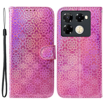 For Infinix Note 40 Pro 5G / 40 Pro+ Case Dazzling Flower Anti-Drop Leather Phone Cover