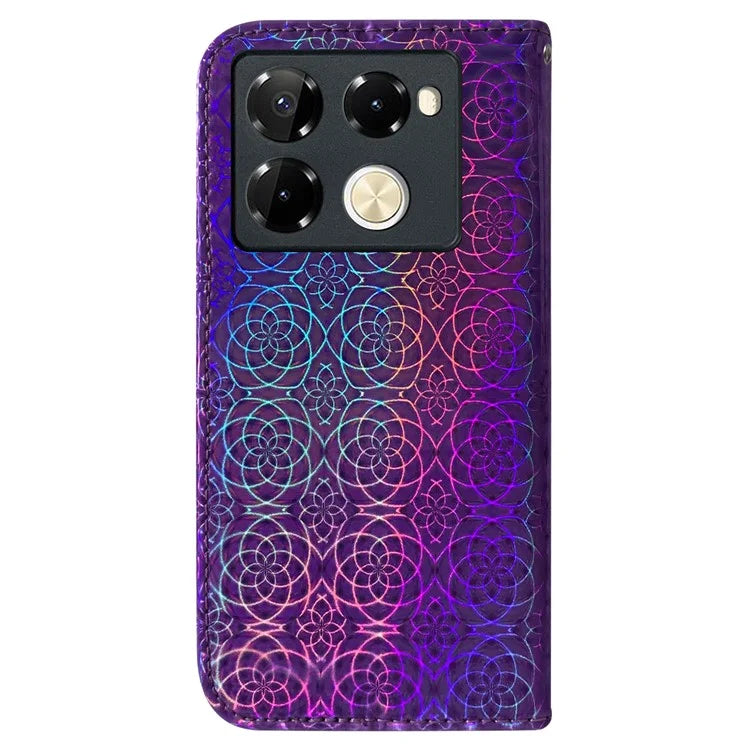 For Infinix Note 40 Pro 5G / 40 Pro+ Case Dazzling Flower Anti-Drop Leather Phone Cover