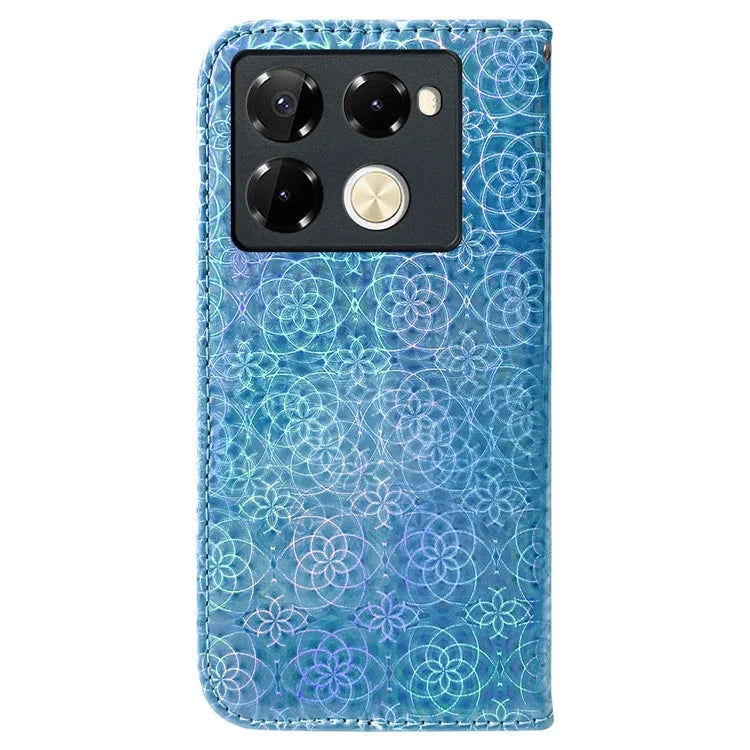 For Infinix Note 40 Pro 5G / 40 Pro+ Case Dazzling Flower Anti-Drop Leather Phone Cover