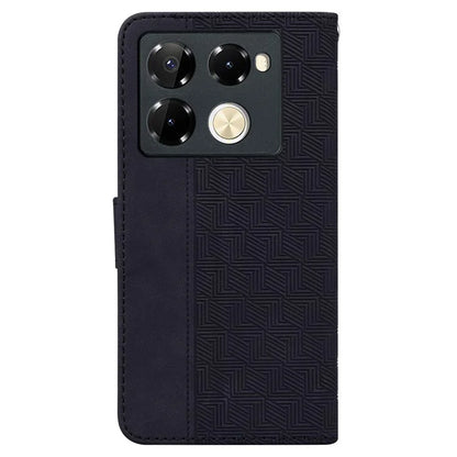 For Infinix Note 40 Pro+ / Infinix Note 40 Pro 5G Case Geometry Pattern Leather Wallet Flip Phone Cover