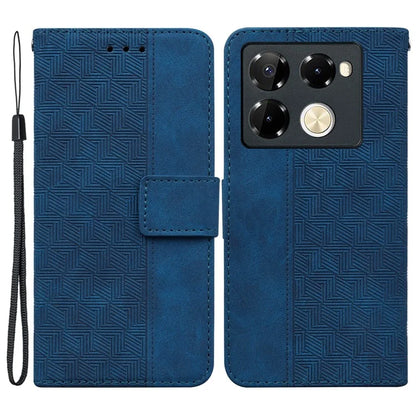 For Infinix Note 40 Pro+ / Infinix Note 40 Pro 5G Case Geometry Pattern Leather Wallet Flip Phone Cover