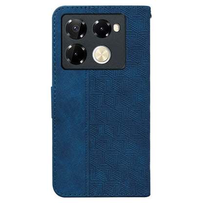For Infinix Note 40 Pro+ / Infinix Note 40 Pro 5G Case Geometry Pattern Leather Wallet Flip Phone Cover