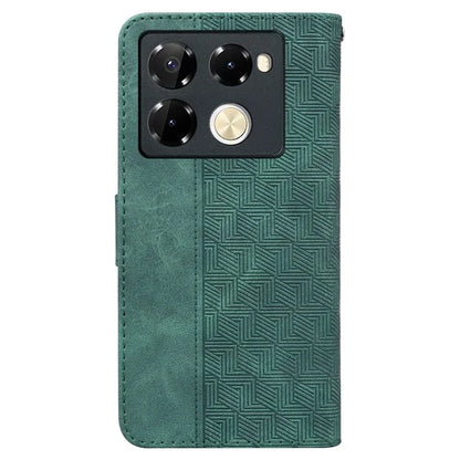 For Infinix Note 40 Pro+ / Infinix Note 40 Pro 5G Case Geometry Pattern Leather Wallet Flip Phone Cover