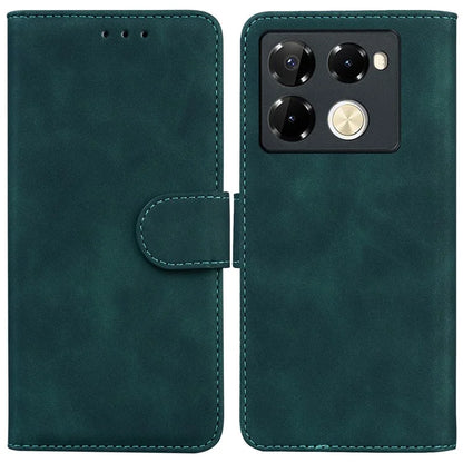 For Infinix Note 40 Pro 5G / Note 40 Pro+ Phone Case Solid Color Leather Wallet Anti-Fall Cover