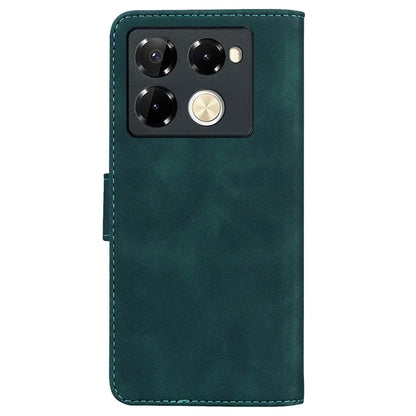 For Infinix Note 40 Pro 5G / Note 40 Pro+ Phone Case Solid Color Leather Wallet Anti-Fall Cover