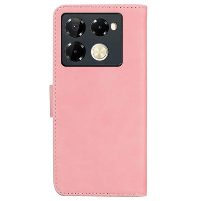 For Infinix Note 40 Pro 5G / Note 40 Pro+ Phone Case Solid Color Leather Wallet Anti-Fall Cover