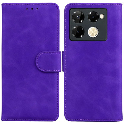 For Infinix Note 40 Pro 5G / Note 40 Pro+ Phone Case Solid Color Leather Wallet Anti-Fall Cover