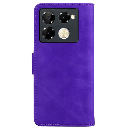 For Infinix Note 40 Pro 5G / Note 40 Pro+ Phone Case Solid Color Leather Wallet Anti-Fall Cover